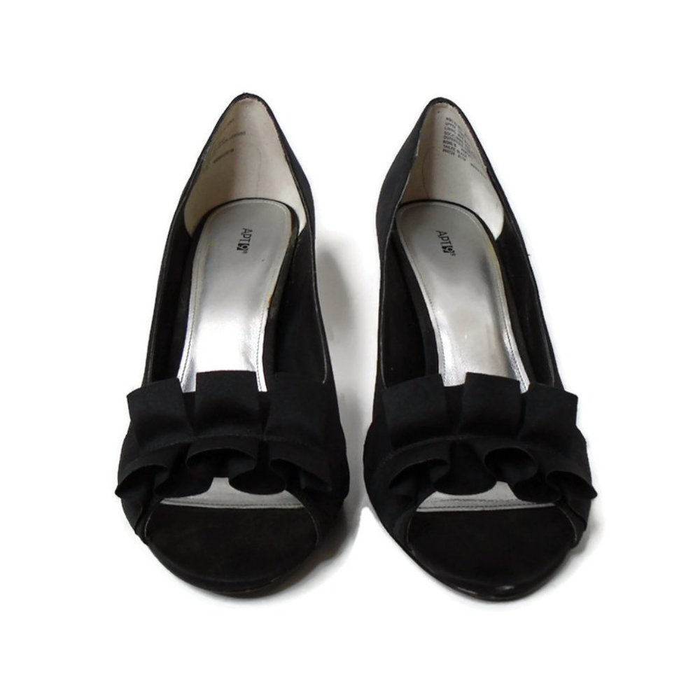 APT 9 Satin Pumps Womens Black  FRWS3341